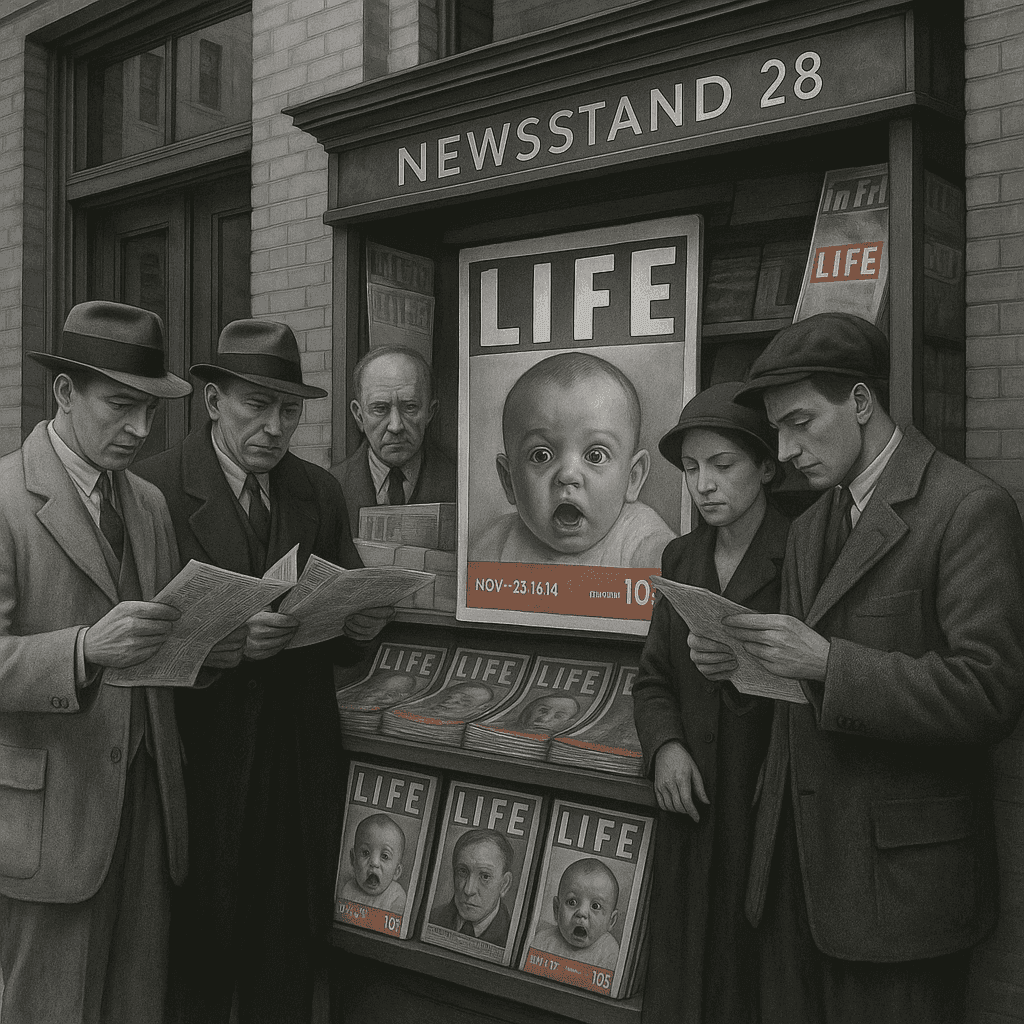 Life magazine's debut cover featuring the Fort Peck Dam