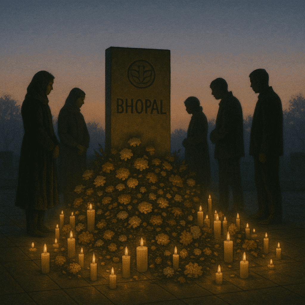The aftermath of the Bhopal gas tragedy
