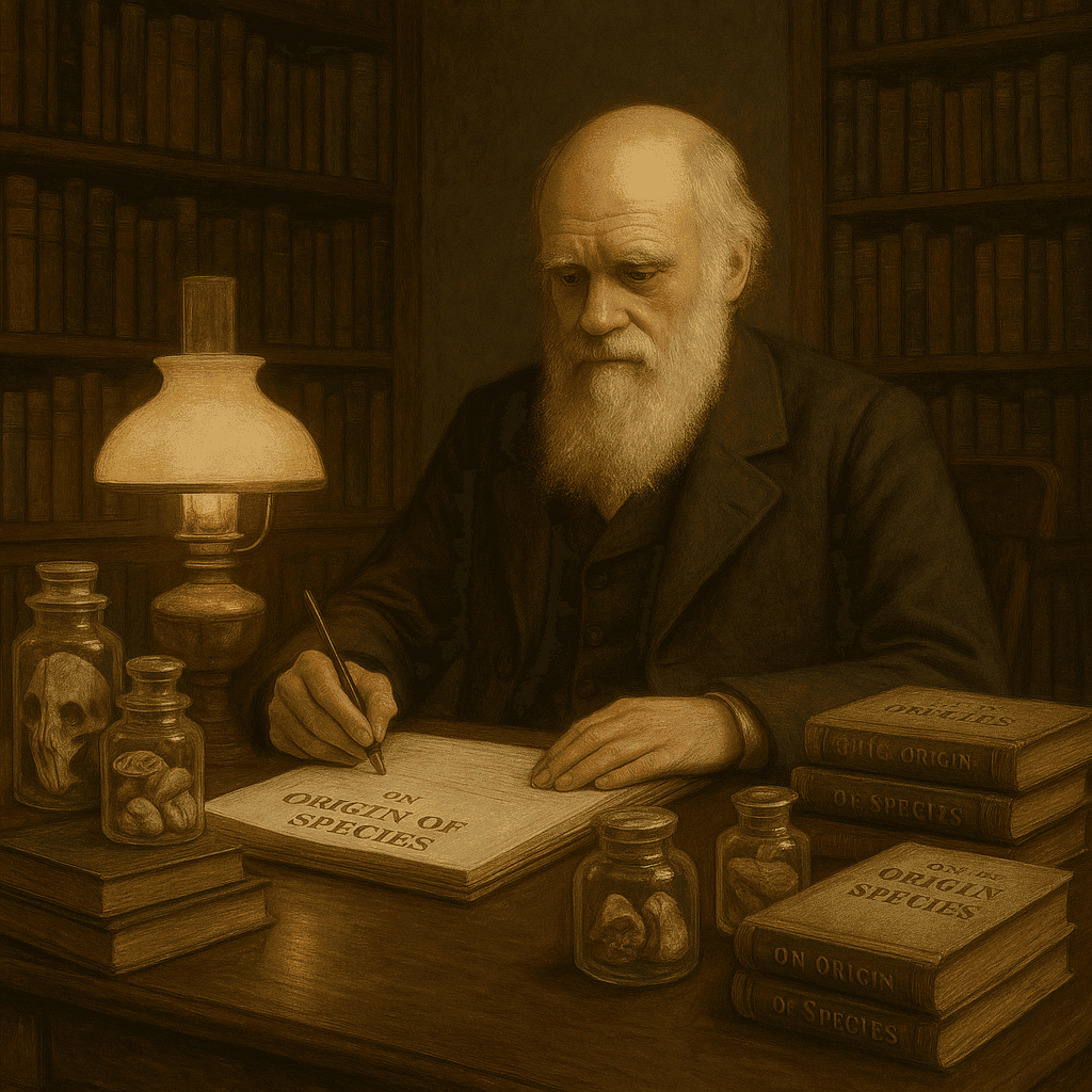 Charles Darwin and his groundbreaking work On the Origin of Species