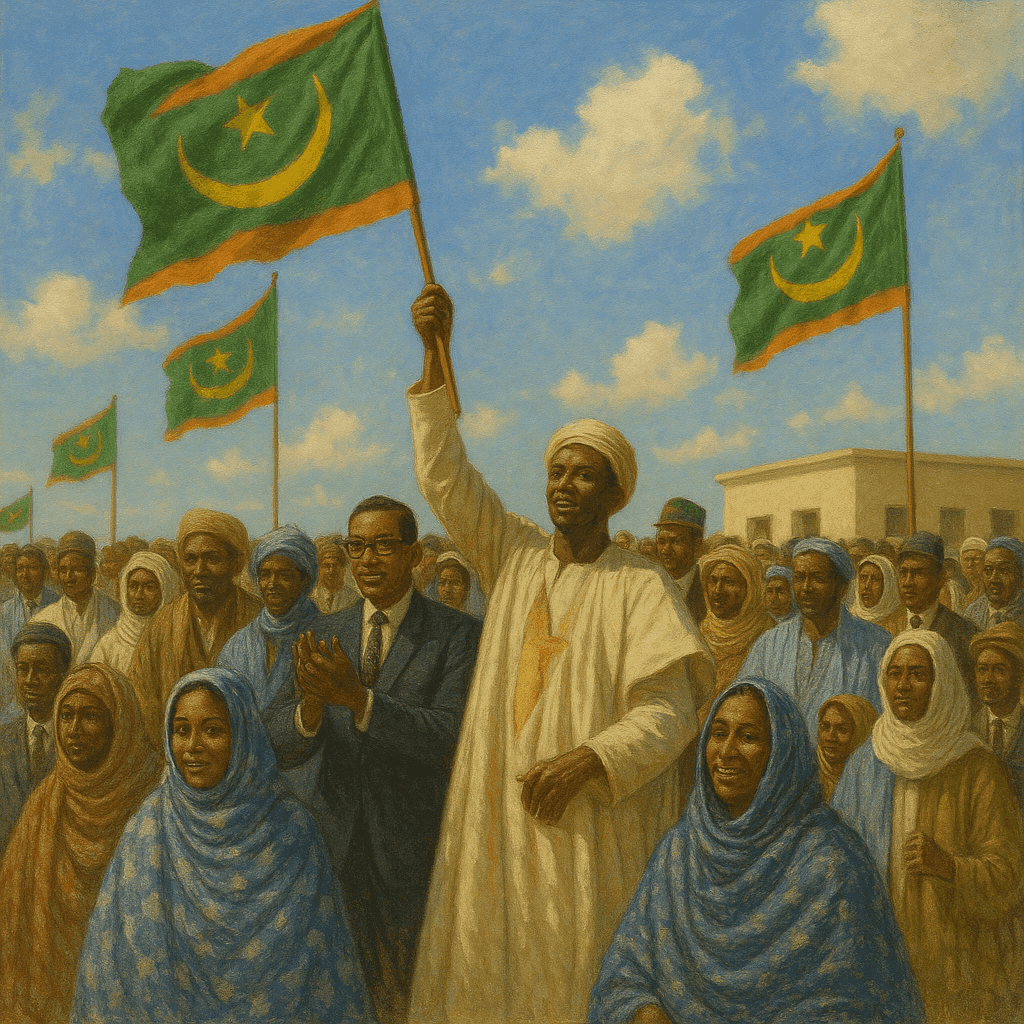 Mauritania celebrating independence