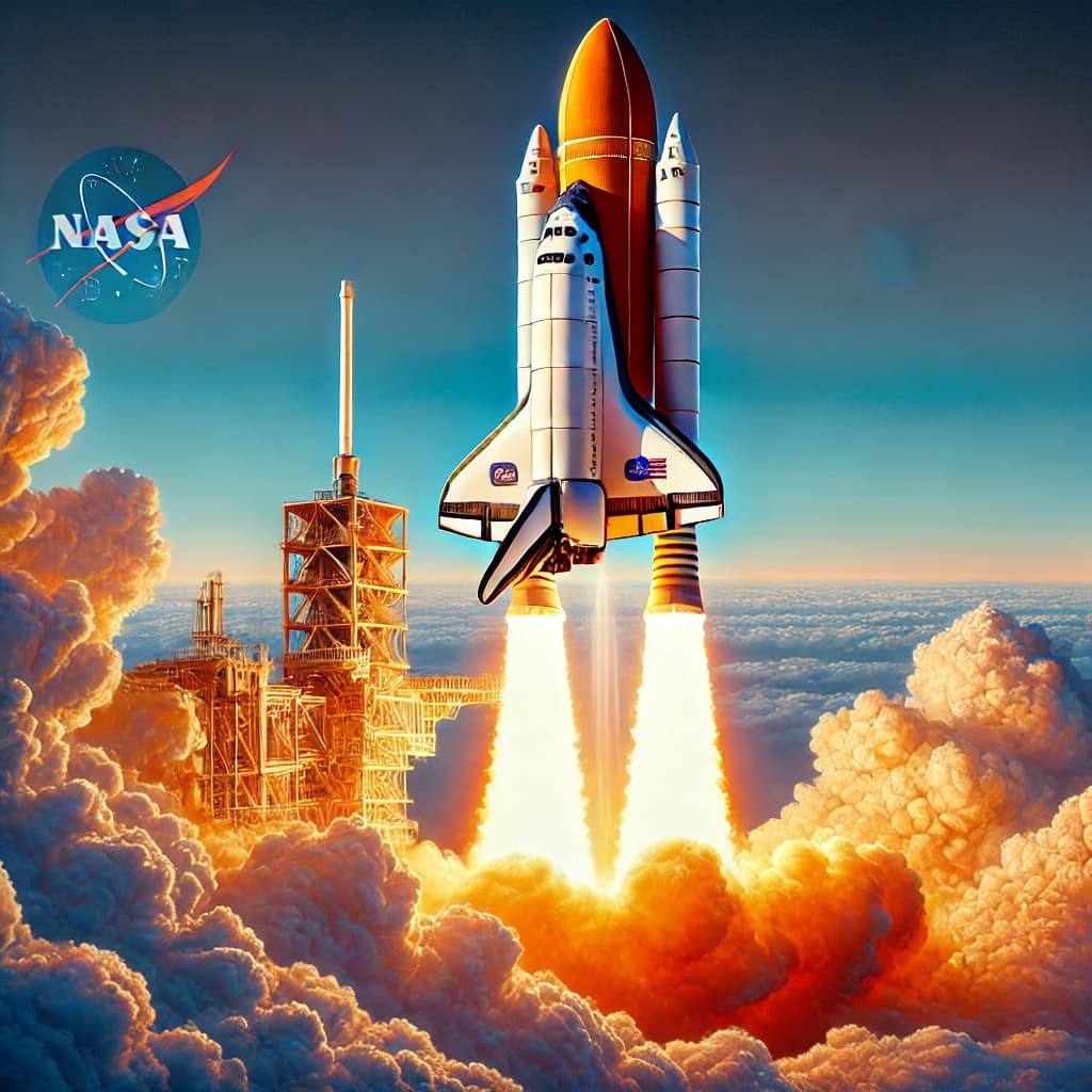 The Space Shuttle Challenger Launches on Mission STS-41-B