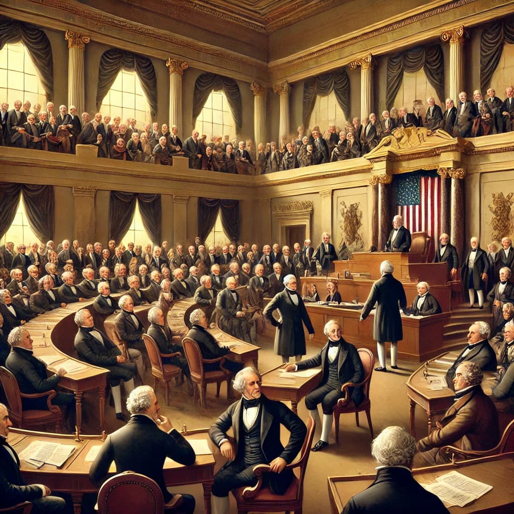 The U.S. House of Representatives Elects John Quincy Adams as President