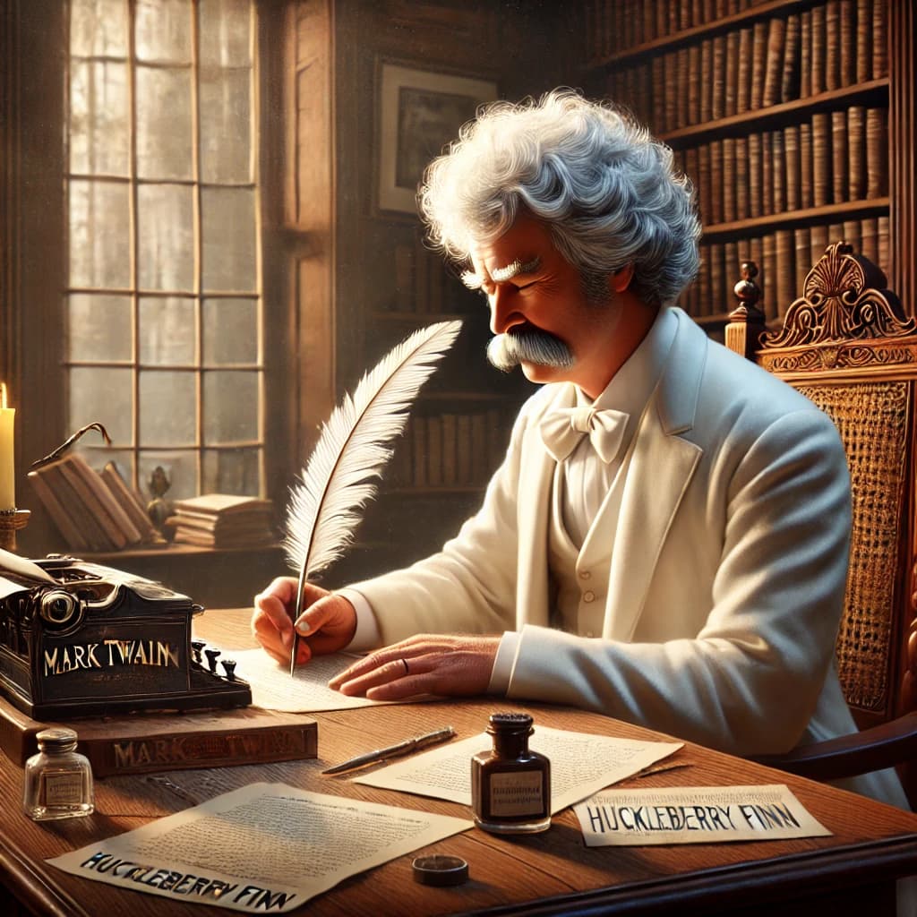 Mark Twain Publishes "Adventures of Huckleberry Finn"